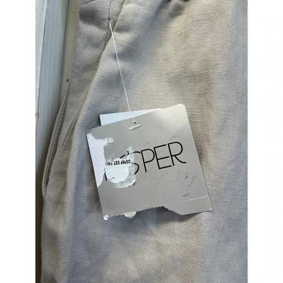 Kasper Women Size 18 Summer Straw Mid-Rise Straight Leg Fly-Front Pants NEW - Picture 11 of 12